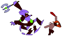 Void chasing a creep